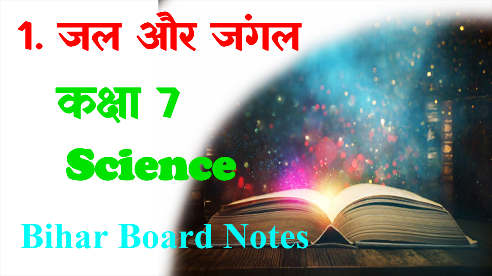 Jal aur Jangal Class 7th Notes